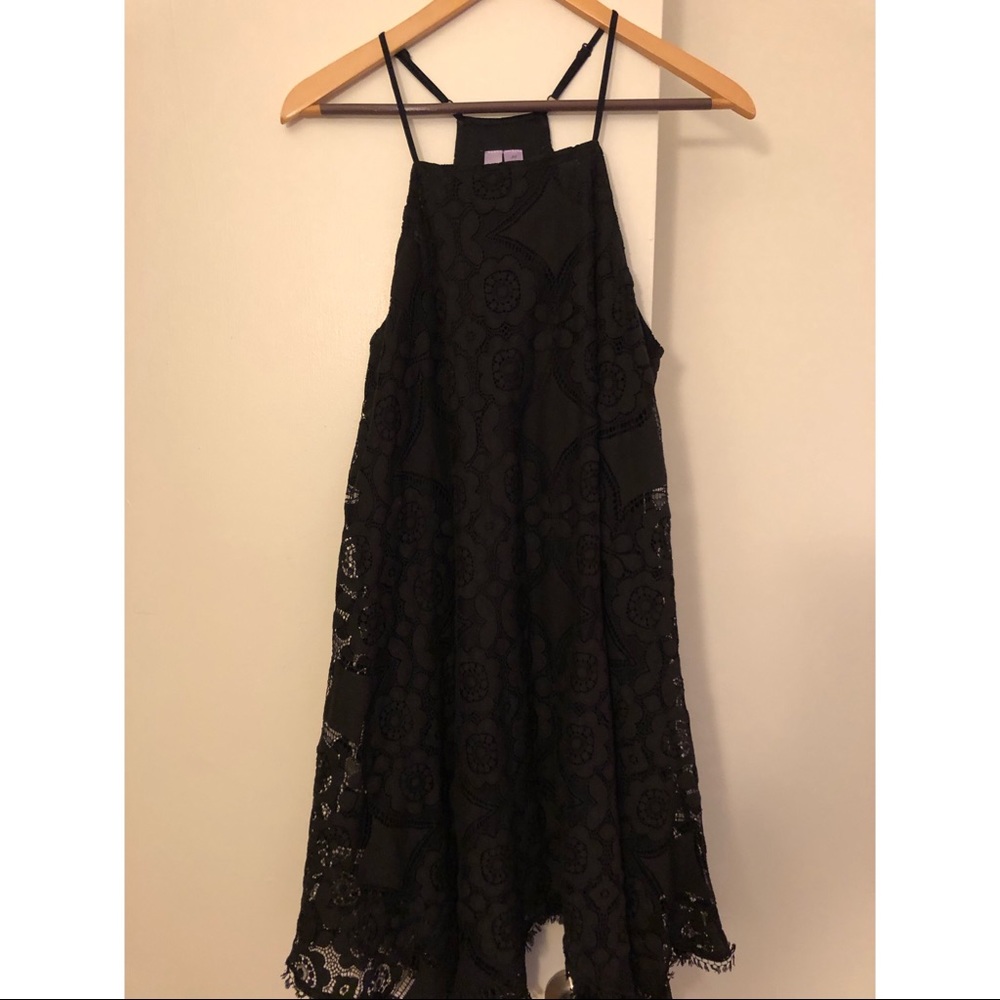 Black lace dress